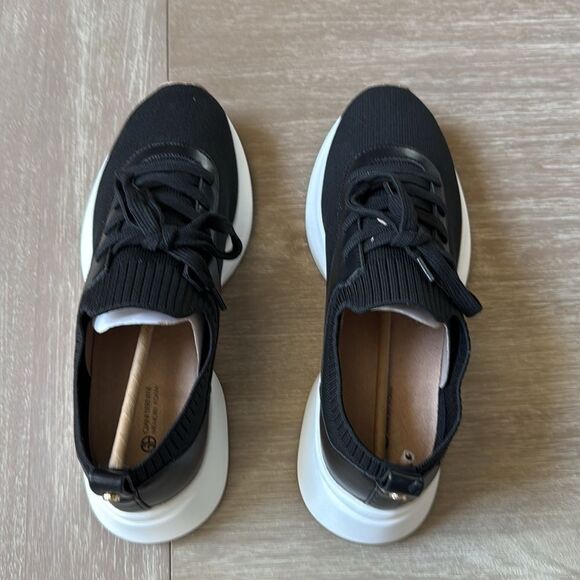 Giani Bernini Floraa Memory Foam‎ Sporty Lace Up Sneakers 9 black Knit nwt - Picture 12 of 12